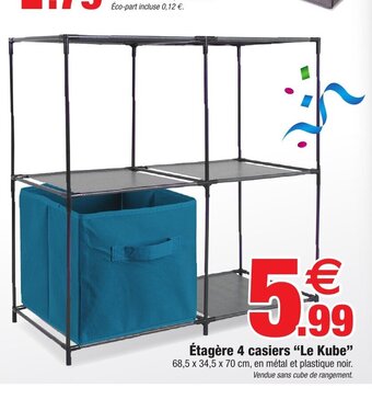 Étagère 4 casiers Le Kube
