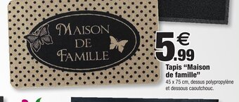 Bazarland Tapis Maison de famille offre