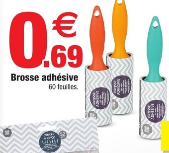 Brosse adhésive