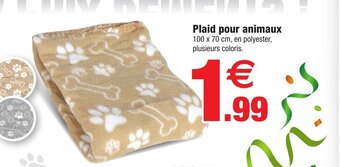 Bazarland Plaid pour animaux offre