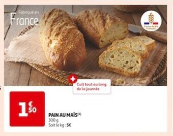Auchan Supermarché PAIN AU MAÏS offre