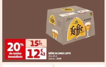 Auchan Supermarché BIÈRE BLONDE LEFFE offre