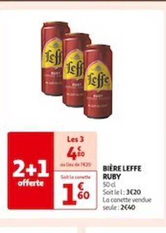 Auchan Supermarché Biere leffe ruby offre