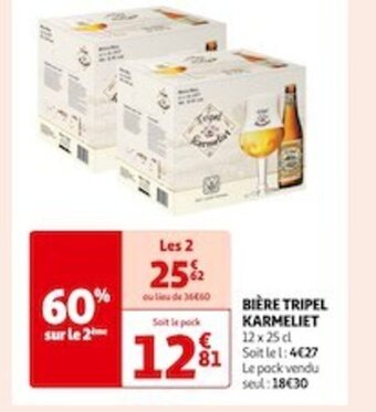 Auchan Supermarché BIÈRE TRIPEL KARMELIET offre