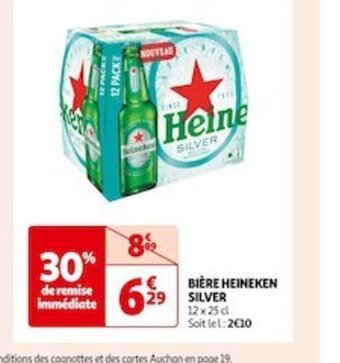 Auchan Supermarché BIÈRE HEINEKEN SILVER offre
