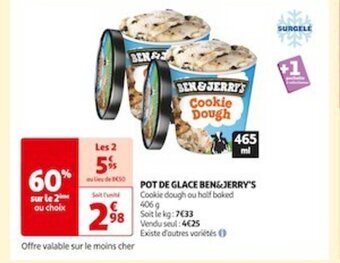 Auchan Supermarché POT DE GLACE BEN& JERRY'S offre