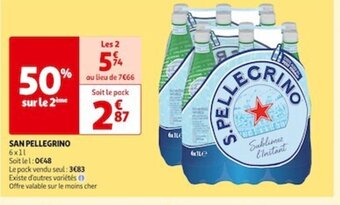 Auchan Supermarché SAN PELLEGRINO 6xll offre