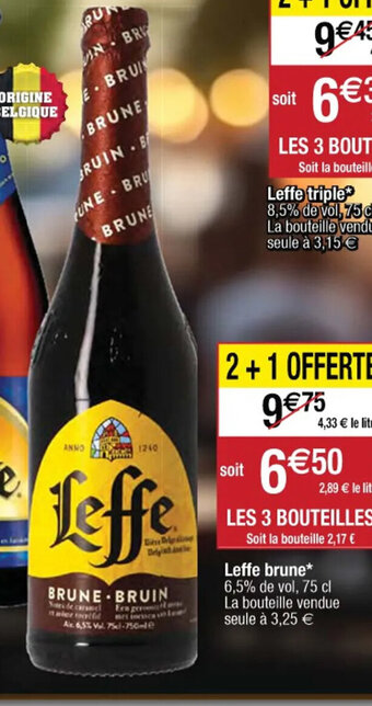 Cora x Carrefour Leffe brune offre