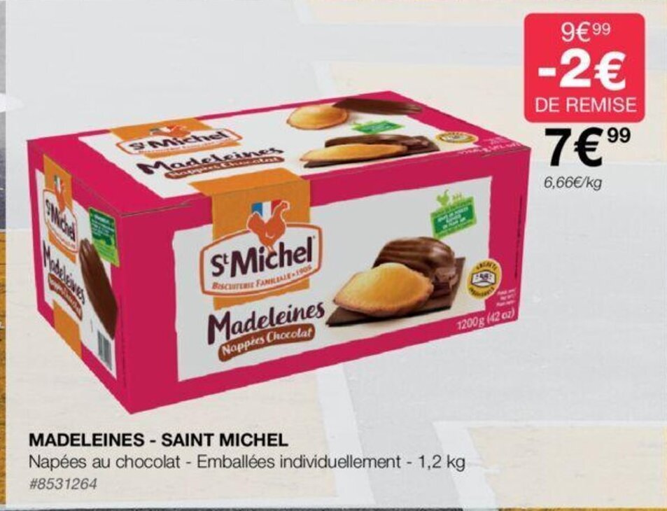Promo MADELEINES SAINT MICHEL chez Costco