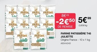 Costco FARINE PATISSIÈRE T45 JULIETTE offre