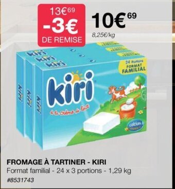 Costco FROMAGE À TARTINER - KIRI offre