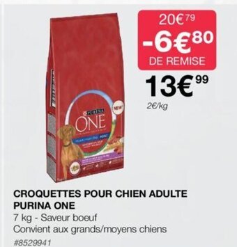 CROQUETTES POUR CHIEN ADULTE PURINA ONE