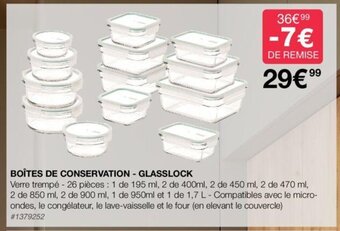 Costco BOÎTES DE CONSERVATION - GLASSLOCK offre