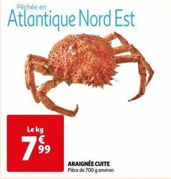 Auchan ARAIGNÉE CUITE offre
