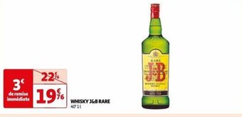 Auchan WHISKY J&B RARE offre