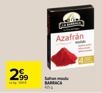 Safran moulu BARRACA 425 g.