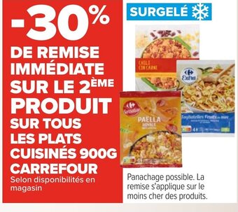 Carrefour SUR TOUS LES PLATS CUISINÉS offre