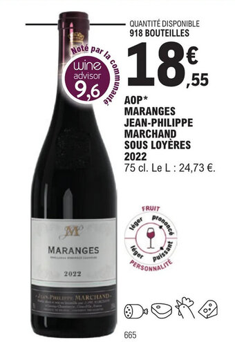 E.Leclerc AOP* MARANGES JEAN-PHILIPPE MARCHAND SOUS LOYÈRES offre