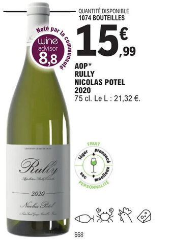 E.Leclerc AOP* RULLY NICOLAS POTEL 2020 offre
