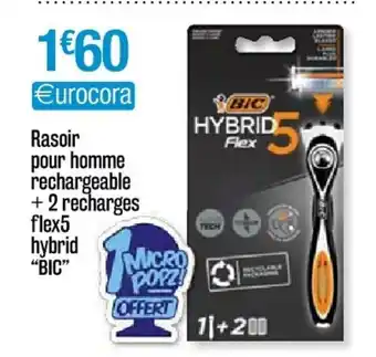 Cora x Carrefour Rasoir pour homme rechargeable + 2 recharges flex5 hybrid offre