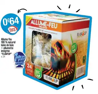 Cora x Carrefour Allume feu 100% naturel laine de bois offre