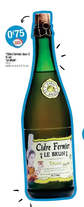 Cora x Carrefour Cidre fermier doux 3 offre