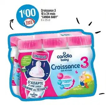 Cora x Carrefour Croissance 3 10 à 24 mois "candia baby" offre