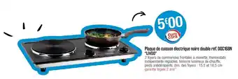Cora x Carrefour Plaque de cuisson électrique noire double offre