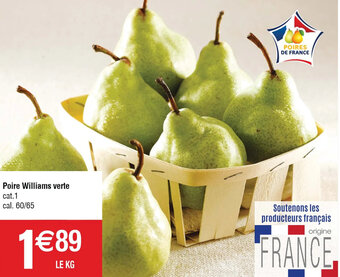 Poire Williams verte
