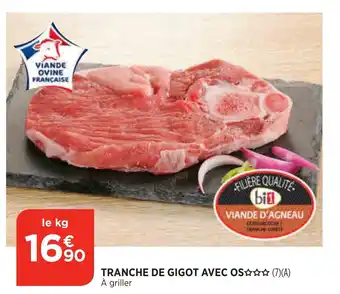 Tranche de gigot avec os