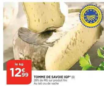 Bi1 Tomme de savoie IGP offre