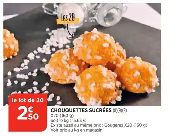 Chouquettes sucrées