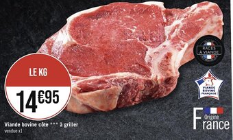 Viande bovine côte *** à griller