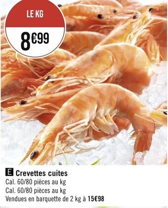 Crevettes cuites