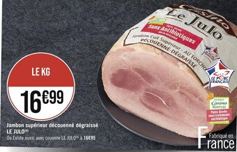 Jambon supérieur découenné dégraissé LE JULO (b)