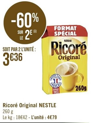 Géant Casino Ricoré Original NESTLE offre