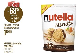 NUTELLA biscuits FERRERO