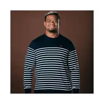 Decathlon Pull de rugby homme marinière pirate français offre
