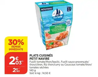 Bi1 Plats cuisinés petit navire offre