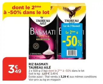 Bi1 Riz basmati taureau ailé offre