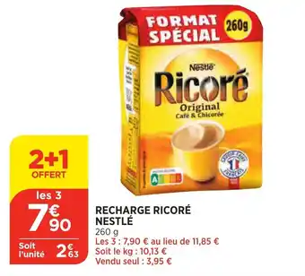 Bi1 Recharge ricoré nestlé offre