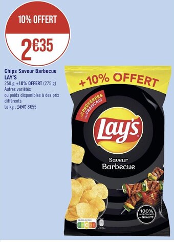 Géant Casino Chips Saveur Barbecue LAY'S offre