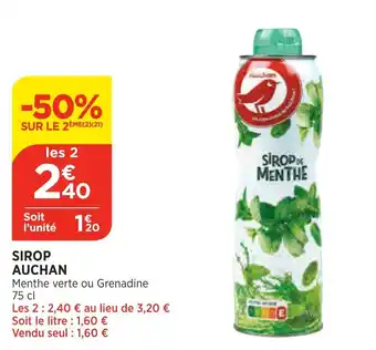 Bi1 Sirop auchan offre