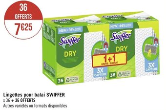 Géant Casino Lingettes pour balai SWIFFER offre
