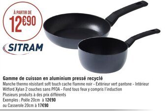 Géant Casino Gamme de cuisson en aluminium pressé recyclé offre