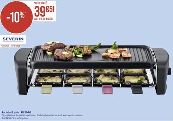 Géant Casino Raclette 8 parts RG 9646 offre