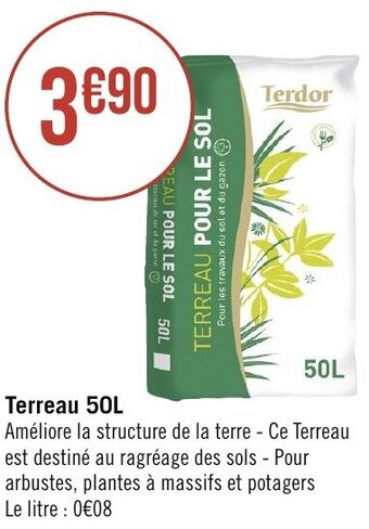 Géant Casino Terreau 50L offre