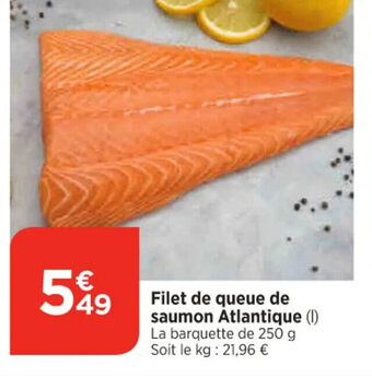 Bi1 Filet de queue de saumon Atlantique offre