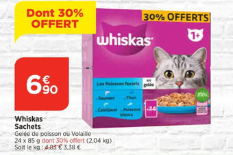 Bi1 Whiskas Sachets offre