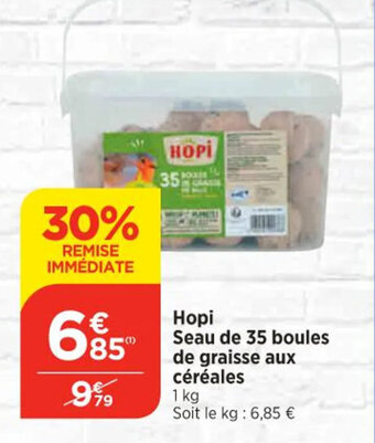 Bi1 Hopi Seau de 35 boules de graisse aux céréales offre